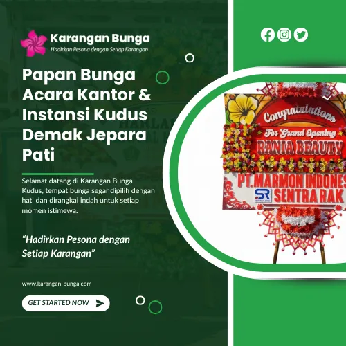 Papan Bunga Acara Kantor & Instansi Kudus Demak Jepara Pati