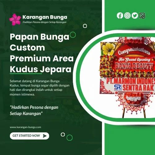 Papan Bunga Custom Premium Area Kudus Jepara