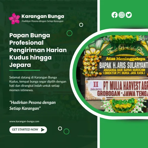 Papan Bunga Profesional Pengiriman Harian Kudus hingga Jepara