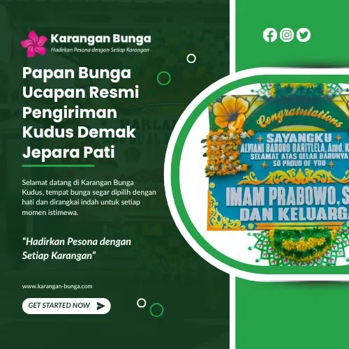 Papan Bunga Ucapan Resmi Pengiriman Kudus Demak Jepara Pati